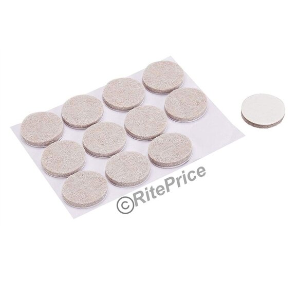 112 PCS (2 Pack) Felt Furniture Pads Chair Leg Protectors Hardwood Wooden Floors - Picture 12 of 15